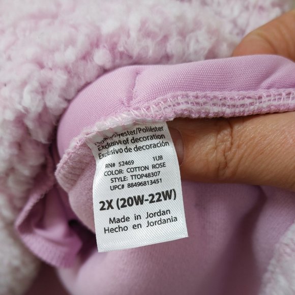 TIME AND TRU SHERPA SWEATSHIRT JACKET - Picture 3 of 11